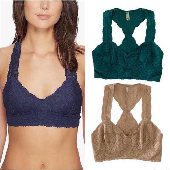 Free People Other - 2-Intimately Free People Galloon Racerback Lace Bralettes